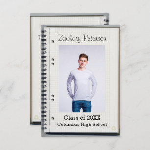 Spiral Notebook - 3x5 Graduation Announcement