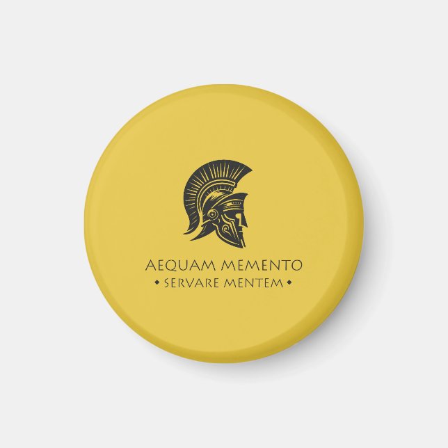 Spiral Notebook Aequam memento servare mentem Magnet (Front)