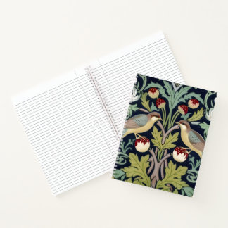 Spiral Notebook - Art Nouveau Birds Floral 