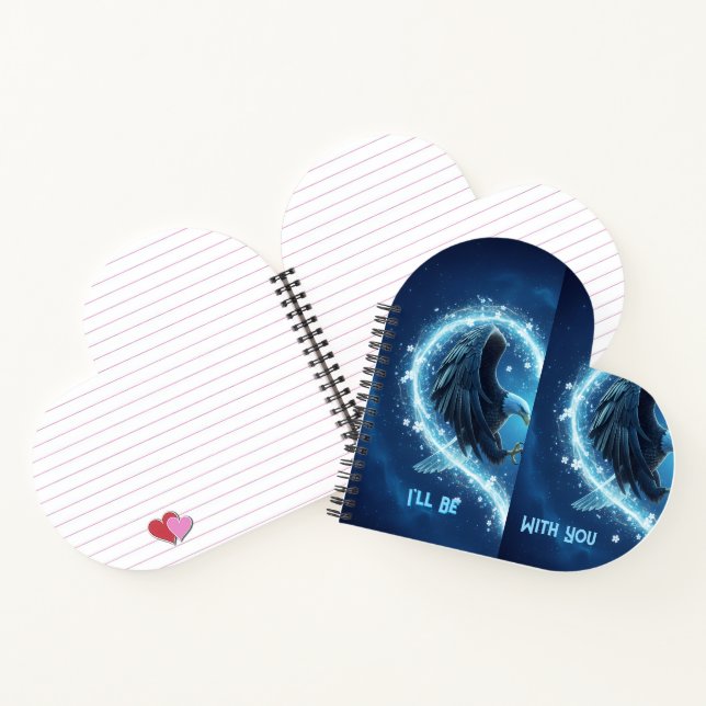 Spiral Notebook Bald Eagle Heart Connection Loyalt (Inside)