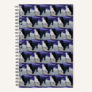 Spiral Notebook Black Cat