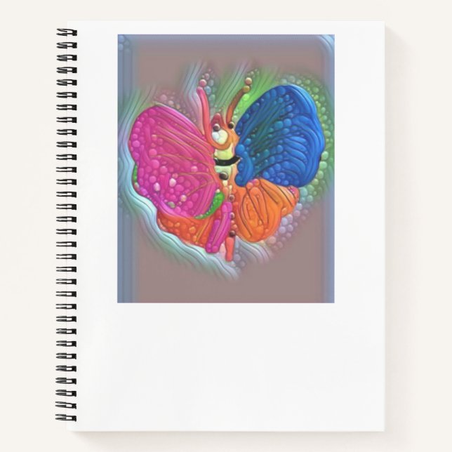 Spiral Notebook Butterfly Lined (Front)