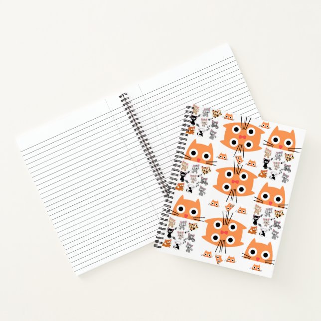 Spiral Notebook Cats Kittens (Inside)