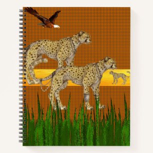 Spiral Notebook Cheetah