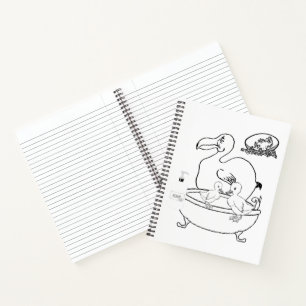 Spiral Notebook Colouring Birds