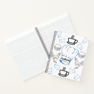 Spiral Notebook Colouring Chef