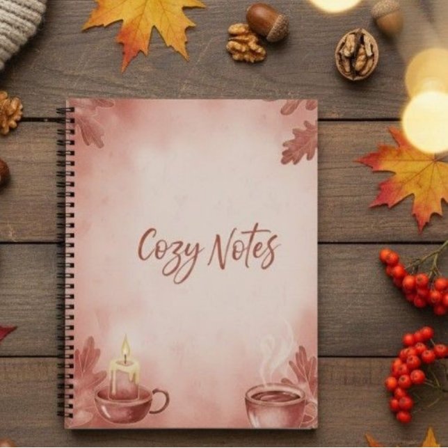 Spiral Notebook Cosy Notes" Autumn Vibes Deluxe Sp (Creator Uploaded)