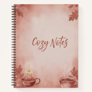 Spiral Notebook Cozy Notes" Autumn Vibes Deluxe Sp
