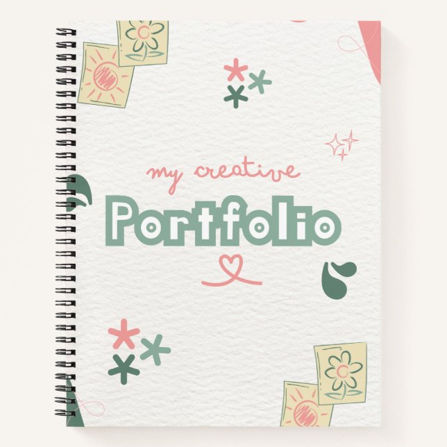 Spiral Notebook creating portfolio  (Front)