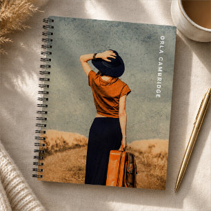 Spiral Notebook   Custom Photo Travel Journal Gift
