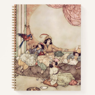 Spiral Notebook fairy tale blue beard by E. Dulac