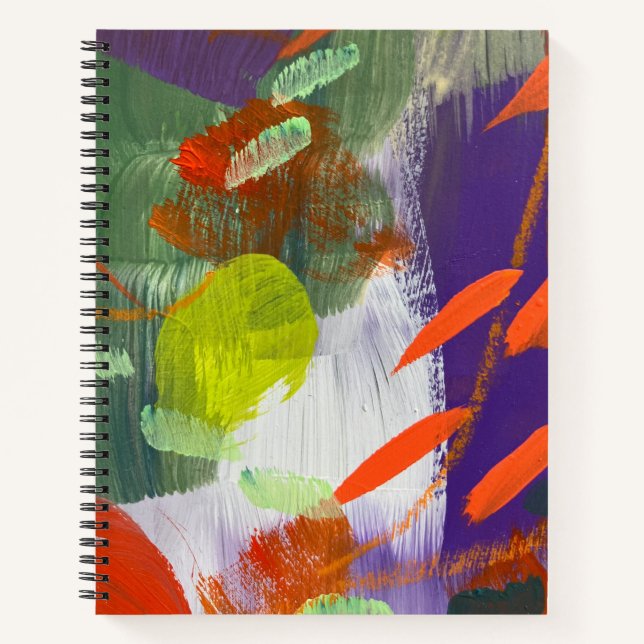 Spiral Notebook--Fall is Falling Down Notebook (Front)