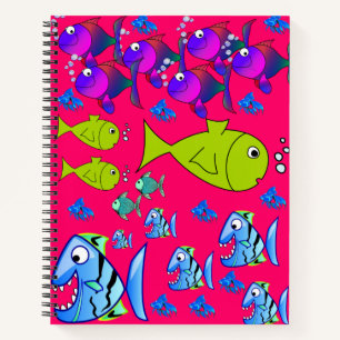 Spiral Notebook Fish