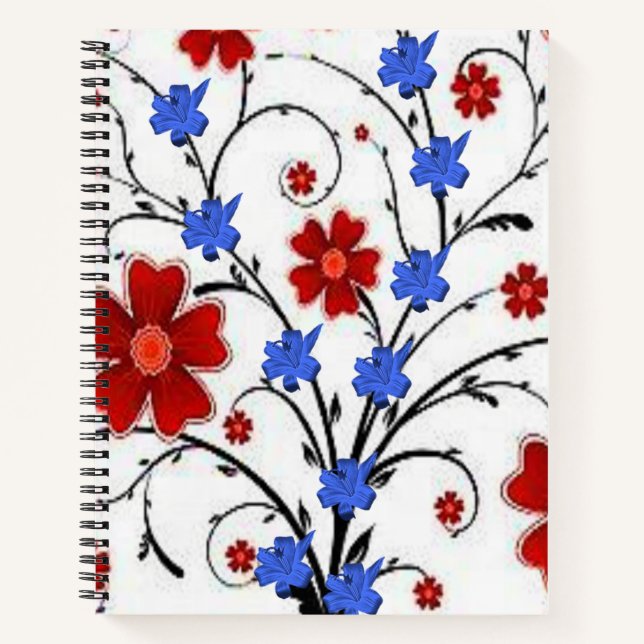 Spiral Notebook Floral (Front)