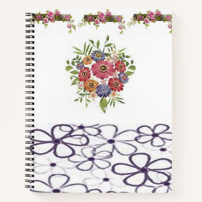 Spiral Notebook Floral (Front)