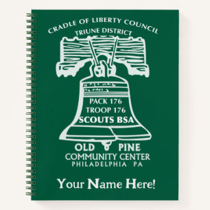 Spiral Notebook - Forest Green (Personalised)