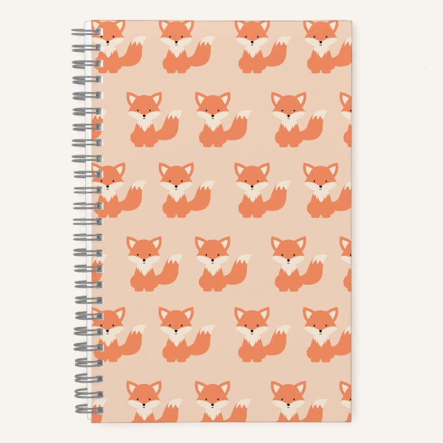 Spiral Notebook Fox  (Front)