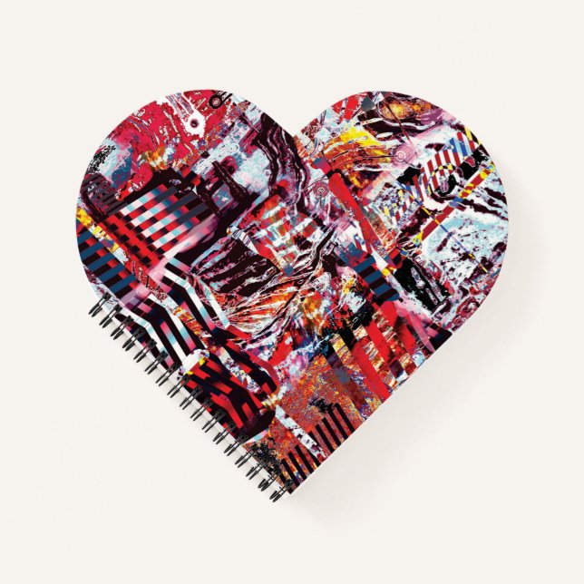 Spiral Notebook – Fragmented Pulse (Front)