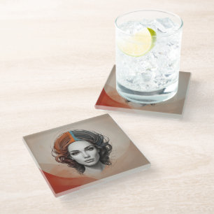 Spiral Notebook Glass Coaster