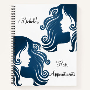 Spiral Notebook Hair Nail Appointment Beauty Salon