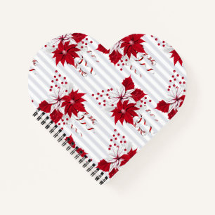 Spiral Notebook,Heart Shaped Spiral Bound Notebook