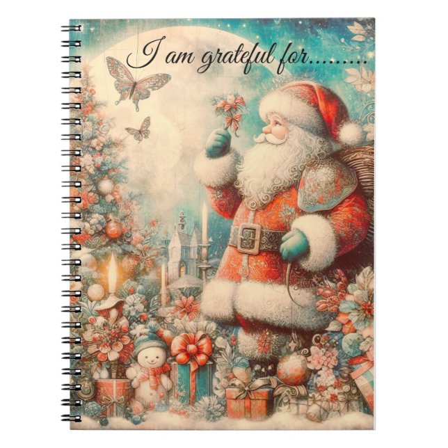 Spiral Notebook I am grateful for.. magical image (Front)