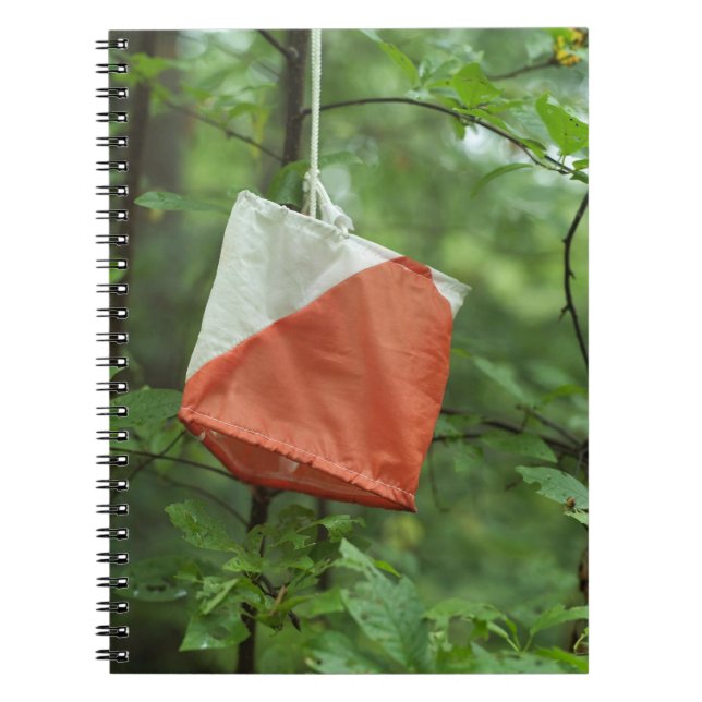 Spiral notebook - Orienteeting flag (Front)
