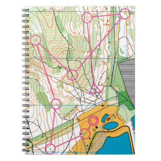 Spiral notebook - Orienteeting map