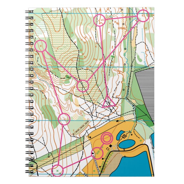 Spiral notebook - Orienteeting map (Front)