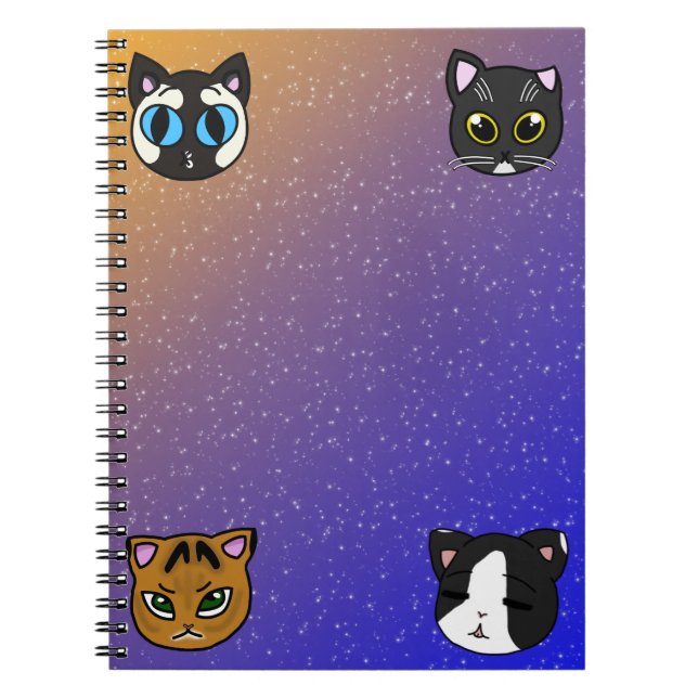 Spiral Notebook - Perfect Accidents Mewses (Front)