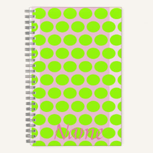 Spiral Notebook, Polka Dots Notebook