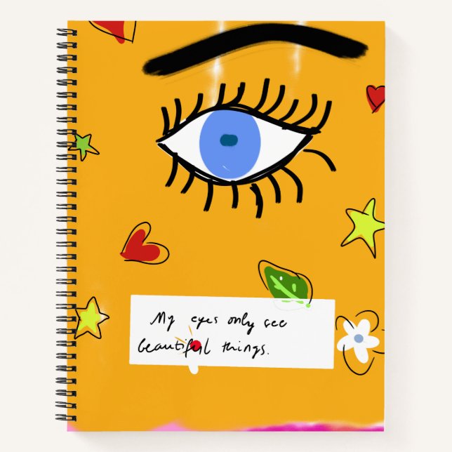 Spiral Notebook  positive quotes (Front)