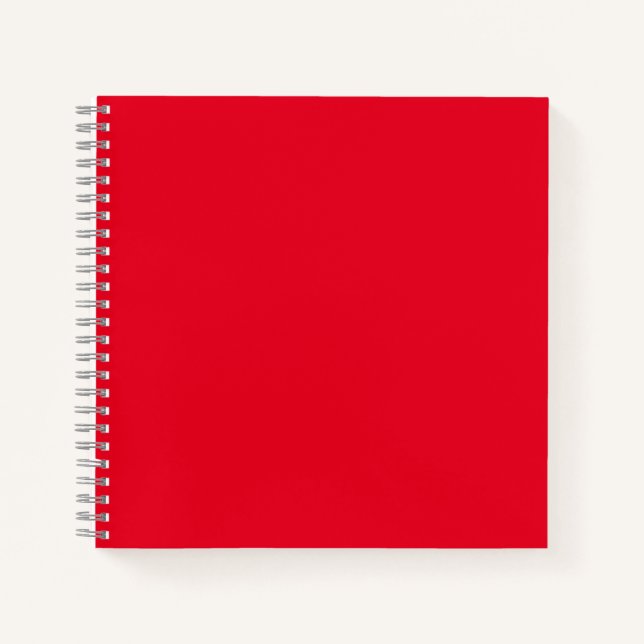 Spiral Notebook | Red Cover | Lined Journal (Front)