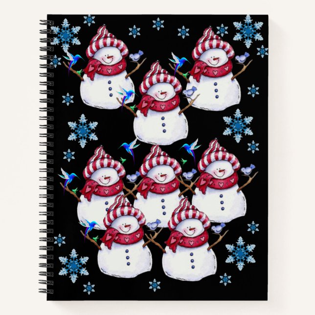 Spiral Notebook Snowman (Front)