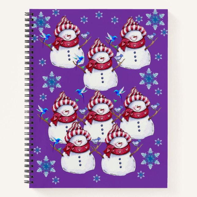 Spiral Notebook Snowman (Front)