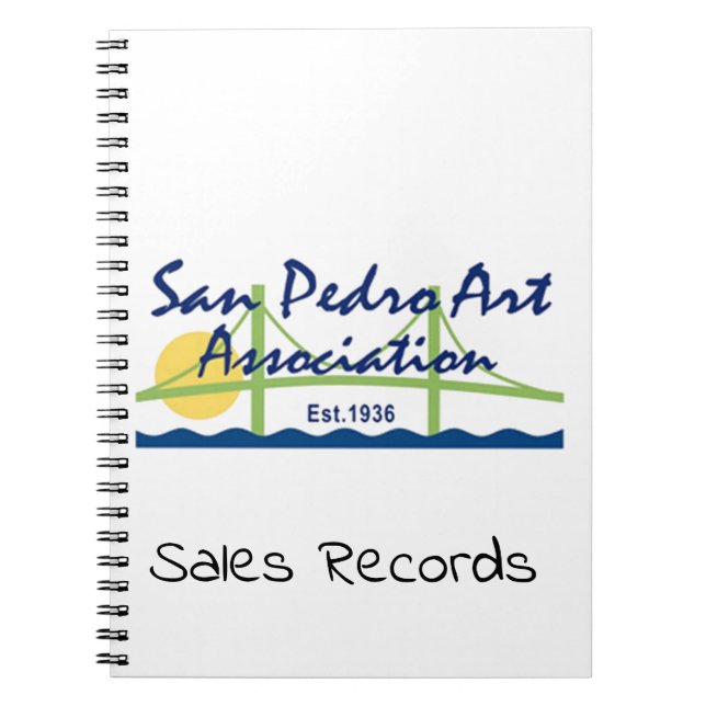 Spiral Notebook - SPAA Logo with Text (Front)