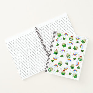 Spiral Notebook St. Patrick's Day Cupcakes