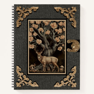 Spiral Notebook Stag and the Magnolia Tree