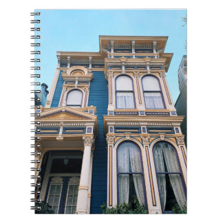 Spiral Notebook - Stunning Blue Victorian House