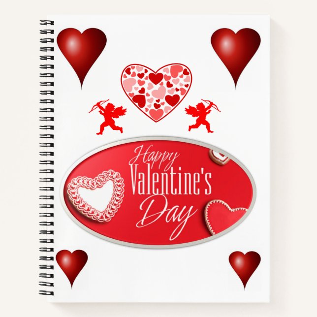 Spiral Notebook Valentine's Day (Front)