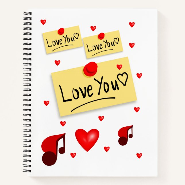 Spiral Notebook Valentine's Day (Front)