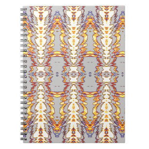 Spiral Notebook, Vibrant multicolor trendy design Notebook