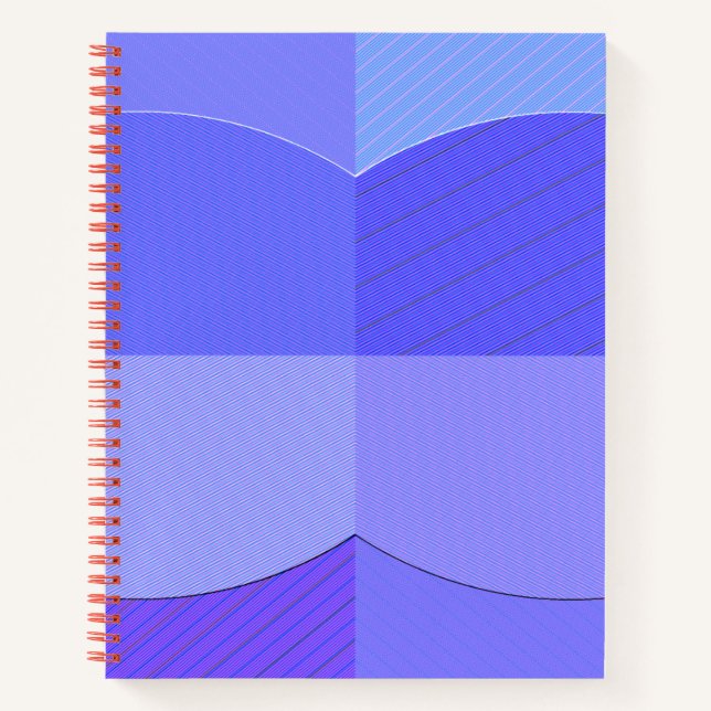 Spiral Notebook, Vintage blue colour classic desig Notebook (Front)