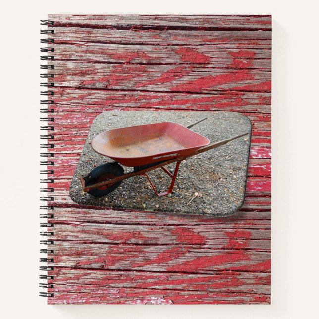 Spiral Notebook Wheelbarrow (Front)
