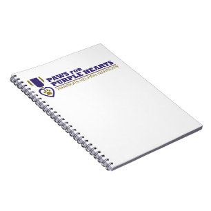 Spiral Notebook - White w Colour Logo