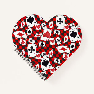 Spiral Notebook with a Red Alice in Wonderland 