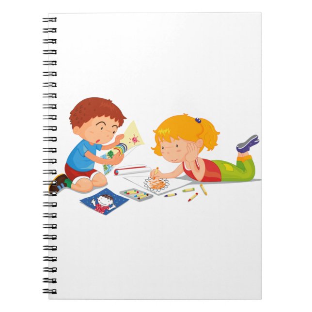 Spiral Notebook with Black and White Photos (Front)