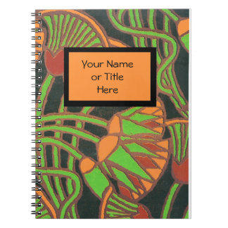 Spiral Notebook with Egyptian Cover Design