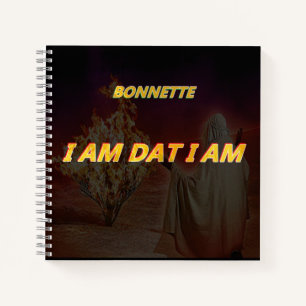 Spiral Notebook with I AM Dat I Am title