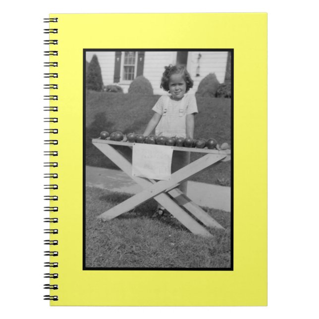 Spiral Notebook with Vintage Photo (Front)
